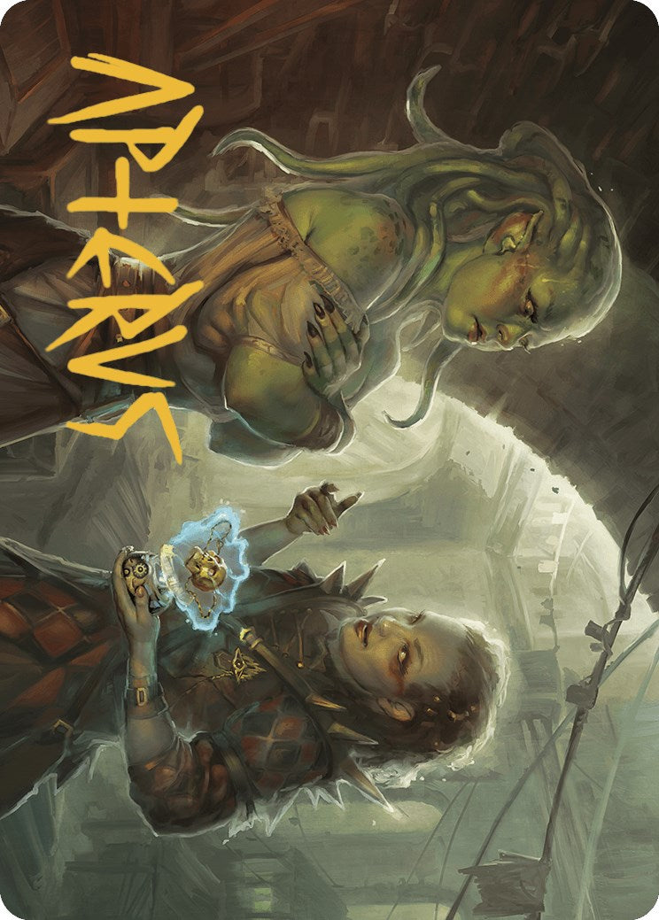 Extract a Confession Art Card (Gold-Stamped Signature) [Murders at Karlov Manor Art Series] MTG Single Magic: The Gathering | Red Claw Gaming