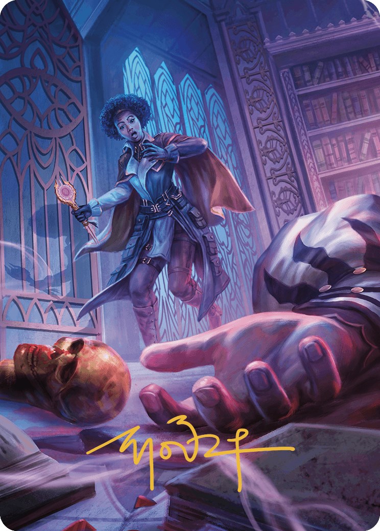 Deadly Complication Art Card (Gold-Stamped Signature) [Murders at Karlov Manor Art Series] MTG Single Magic: The Gathering | Red Claw Gaming