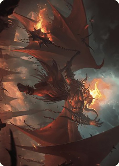 Rakdos, Patron of Chaos Art Card (22/49) [Murders at Karlov Manor Art Series] MTG Single Magic: The Gathering | Red Claw Gaming