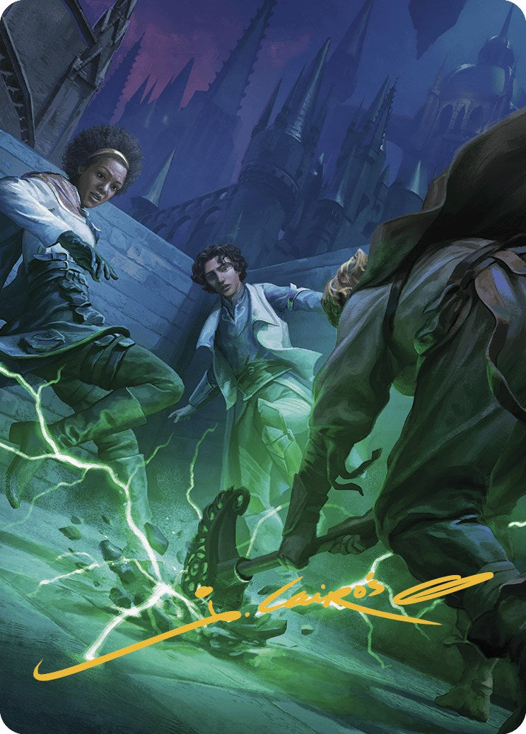 Fanatical Strength Art Card (Gold-Stamped Signature) [Murders at Karlov Manor Art Series] MTG Single Magic: The Gathering | Red Claw Gaming