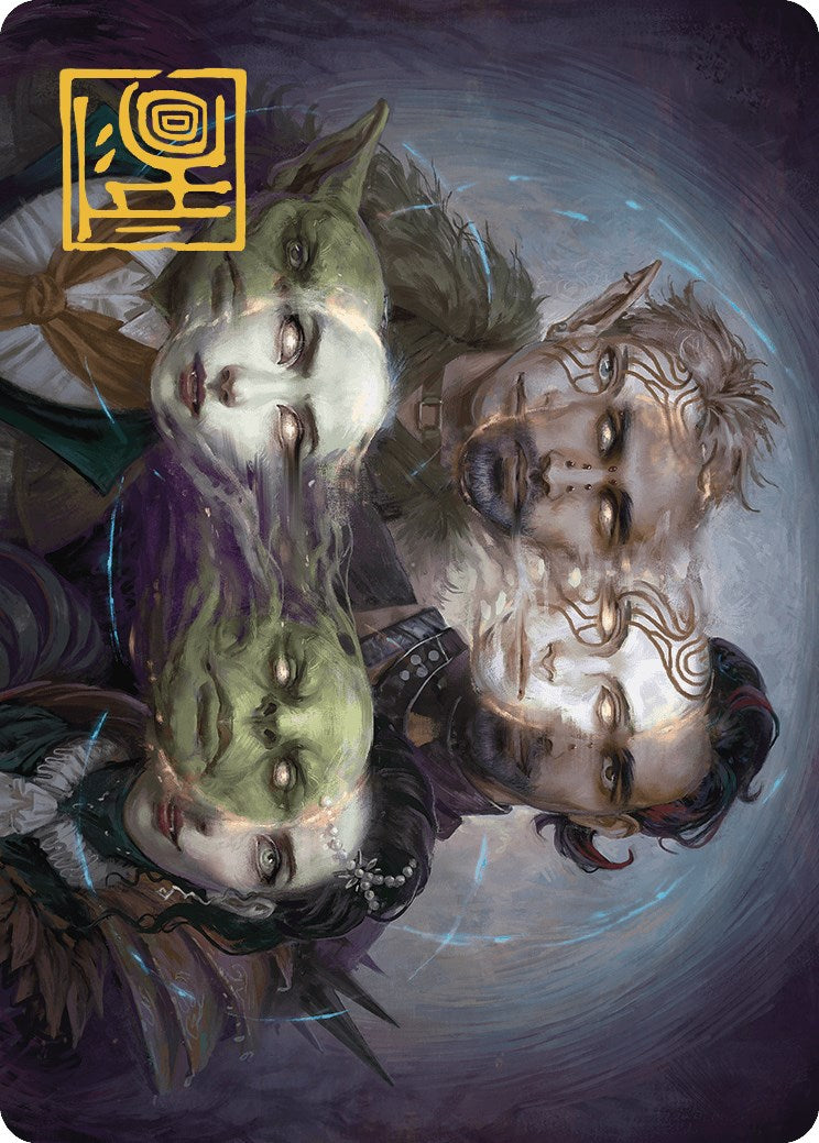 Illicit Masquerade Art Card (Gold-Stamped Signature) [Murders at Karlov Manor Art Series] MTG Single Magic: The Gathering | Red Claw Gaming