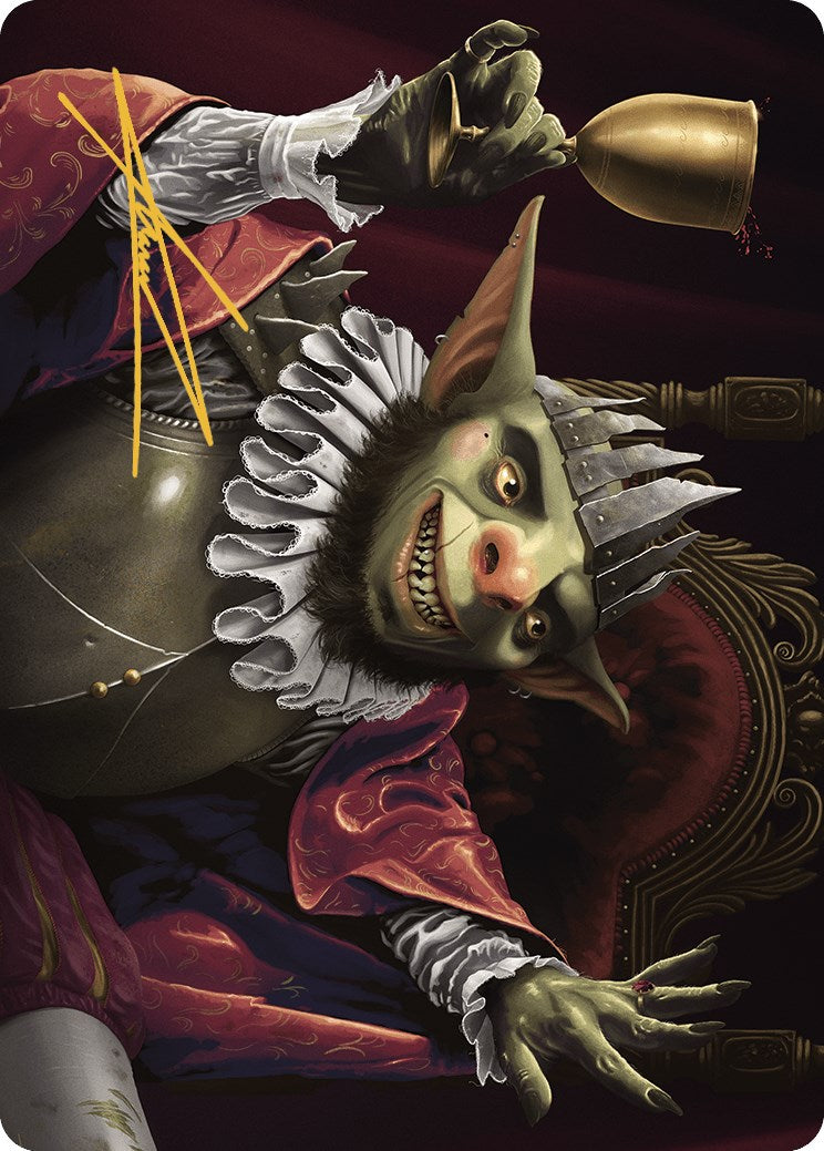 Krenko, Baron of Tin Street Art Card (Gold-Stamped Signature) [Murders at Karlov Manor Art Series] MTG Single Magic: The Gathering | Red Claw Gaming