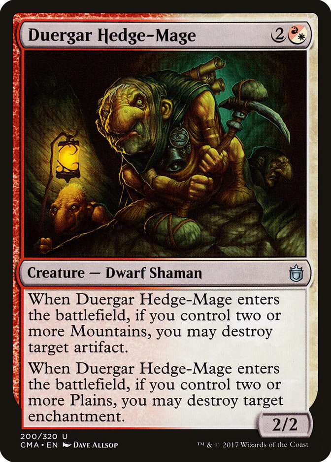 Duergar Hedge-Mage [Commander Anthology] MTG Single Magic: The Gathering | Red Claw Gaming