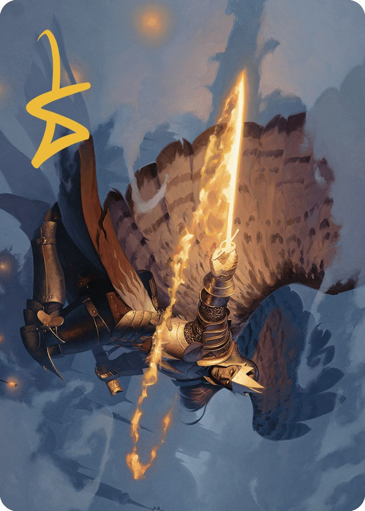 Aurelia's Vindicator Art Card (Gold-Stamped Signature) [Murders at Karlov Manor Art Series] MTG Single Magic: The Gathering | Red Claw Gaming