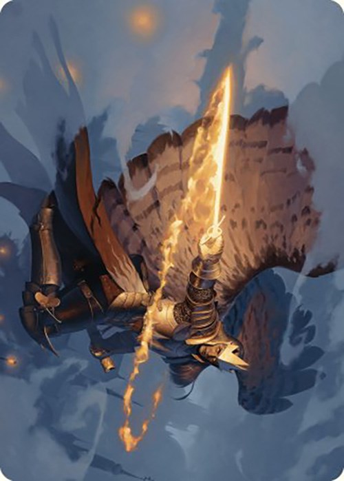 Aurelia's Vindicator Art Card [Murders at Karlov Manor Art Series] MTG Single Magic: The Gathering | Red Claw Gaming