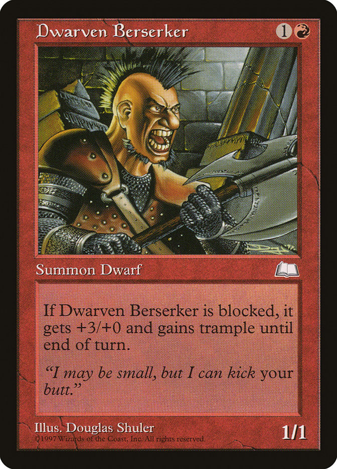 Dwarven Berserker [Weatherlight] MTG Single Magic: The Gathering | Red Claw Gaming