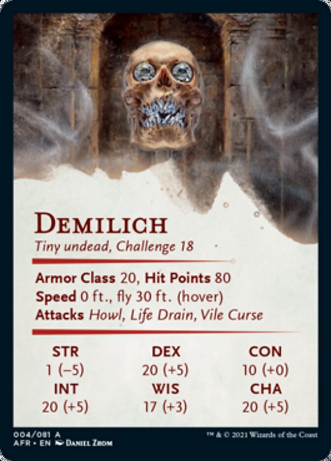 Demilich Art Card [Dungeons & Dragons: Adventures in the Forgotten Realms Art Series] MTG Single Magic: The Gathering | Red Claw Gaming