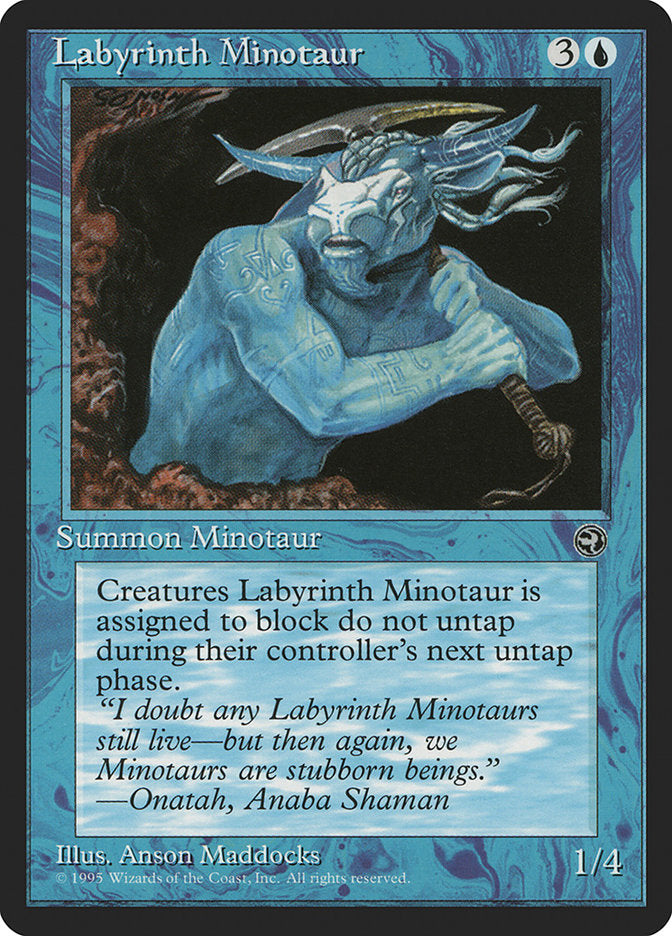 Labyrinth Minotaur (Onatah Flavor Text) [Homelands] MTG Single Magic: The Gathering | Red Claw Gaming