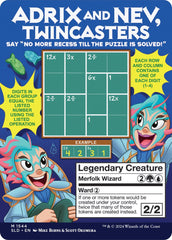 Adrix and Nev, Twincasters [Secret Lair Drop Series] MTG Single Magic: The Gathering | Red Claw Gaming