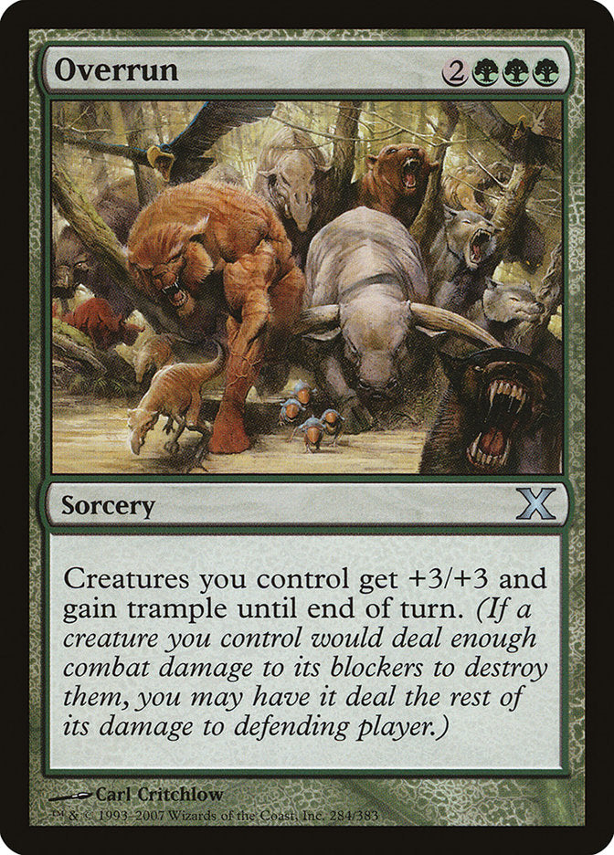 Overrun [Tenth Edition] MTG Single Magic: The Gathering | Red Claw Gaming