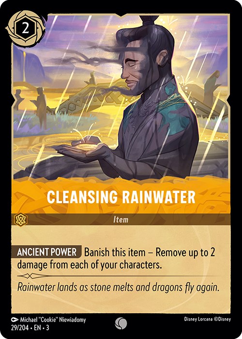 Cleansing Rainwater (29/204) [Into the Inklands] Lorcana Single Disney    | Red Claw Gaming