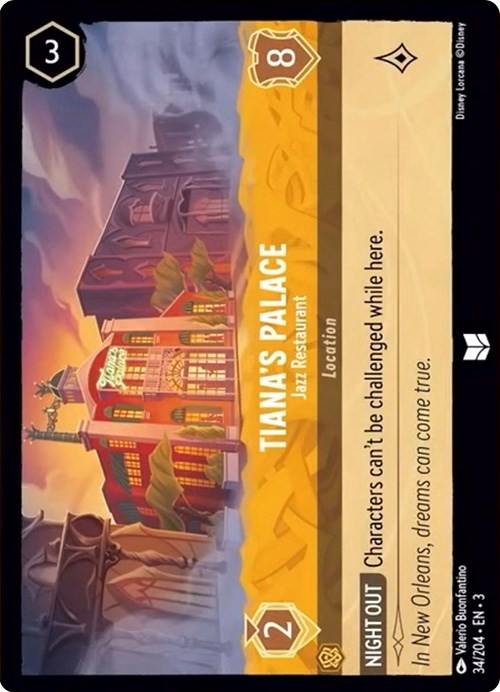Tiana's Palace - Jazz Restaurant (34/204) [Into the Inklands] Lorcana Single Disney    | Red Claw Gaming