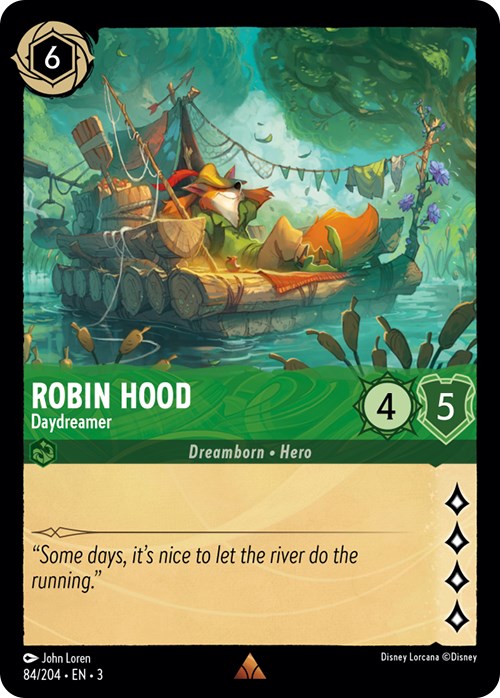 Robin Hood - Daydreamer (84/204) [Into the Inklands] Lorcana Single Disney    | Red Claw Gaming