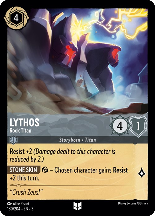Lythos - Rock Titan (180/204) [Into the Inklands] Lorcana Single Disney    | Red Claw Gaming