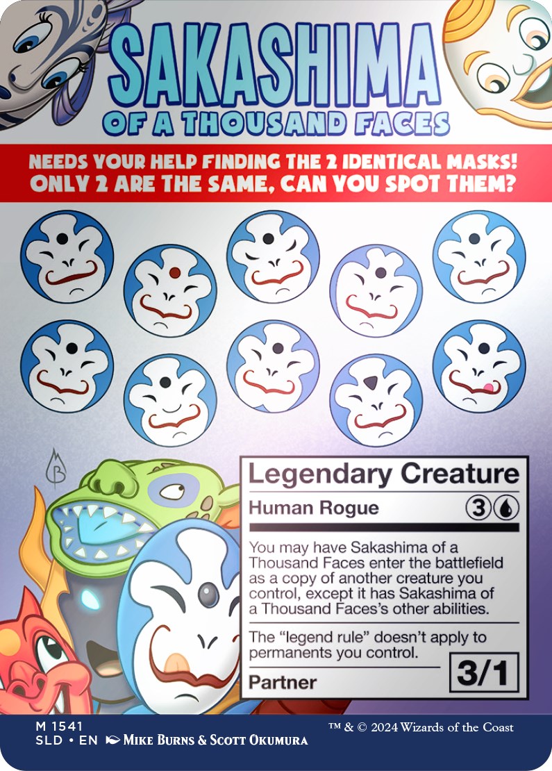 Sakashima of a Thousand Faces (Rainbow Foil) [Secret Lair Drop Series] MTG Single Magic: The Gathering | Red Claw Gaming