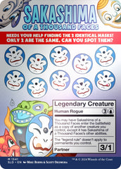 Sakashima of a Thousand Faces (Rainbow Foil) [Secret Lair Drop Series] MTG Single Magic: The Gathering | Red Claw Gaming