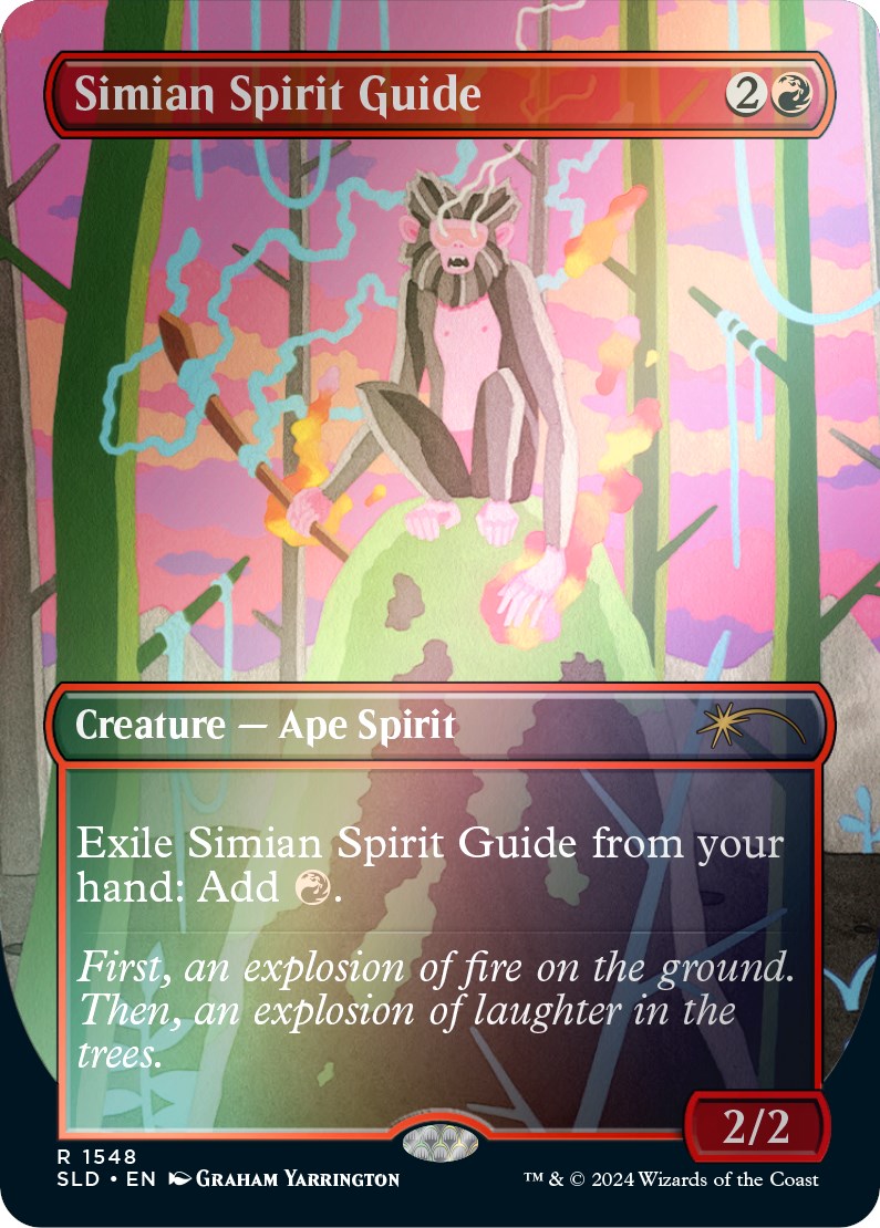 Simian Spirit Guide (Rainbow Foil) [Secret Lair Drop Series] MTG Single Magic: The Gathering | Red Claw Gaming