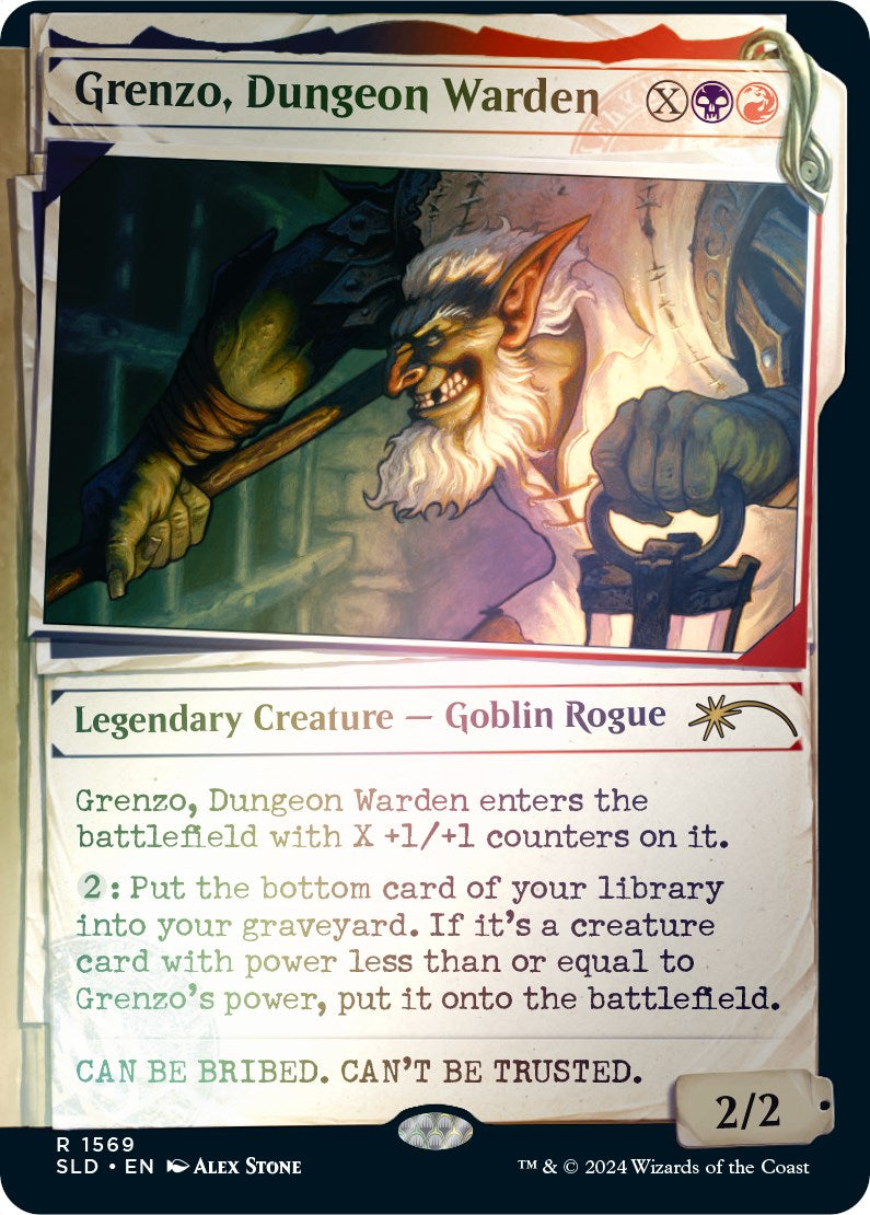 Grenzo, Dungeon Warden (Rainbow Foil) [Secret Lair Drop Series] MTG Single Magic: The Gathering | Red Claw Gaming