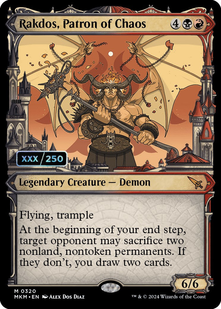 Rakdos, Patron of Chaos (Serialized) [Murders at Karlov Manor] MTG Single Magic: The Gathering    | Red Claw Gaming