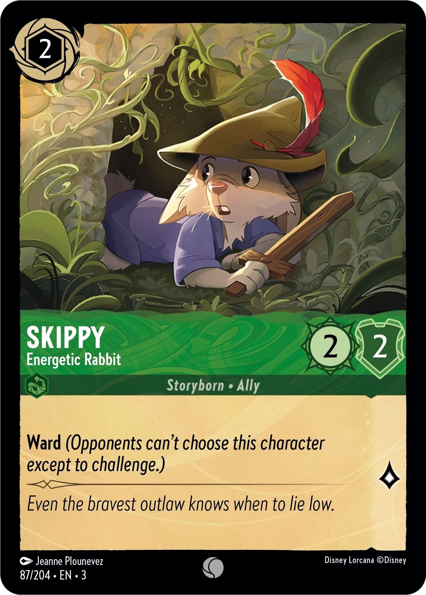 Skippy - Energetic Rabbit (87/204) [Into the Inklands] Lorcana Single Disney    | Red Claw Gaming