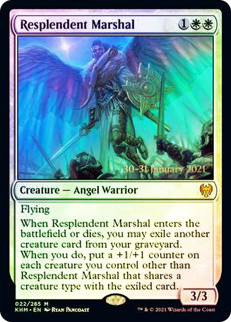 Resplendent Marshal [Kaldheim Prerelease Promos] MTG Single Magic: The Gathering | Red Claw Gaming