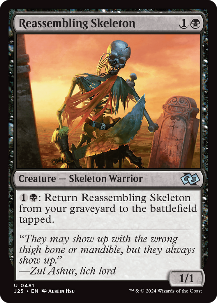 Reassembling Skeleton [Foundations Jumpstart] MTG Single Magic: The Gathering | Red Claw Gaming