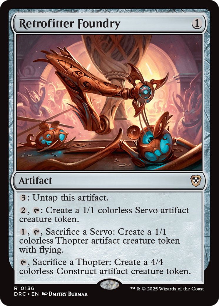 Retrofitter Foundry [Aetherdrift Commander] MTG Single Magic: The Gathering | Red Claw Gaming