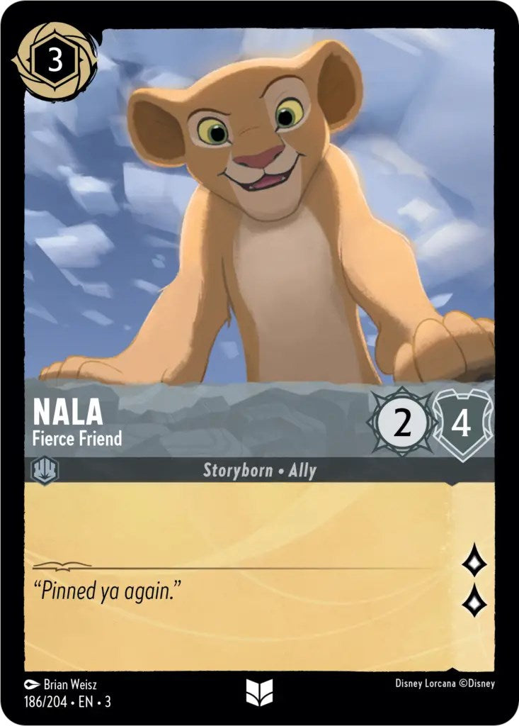 Nala - Fierce Friend (186/204) [Into the Inklands] Lorcana Single Disney    | Red Claw Gaming
