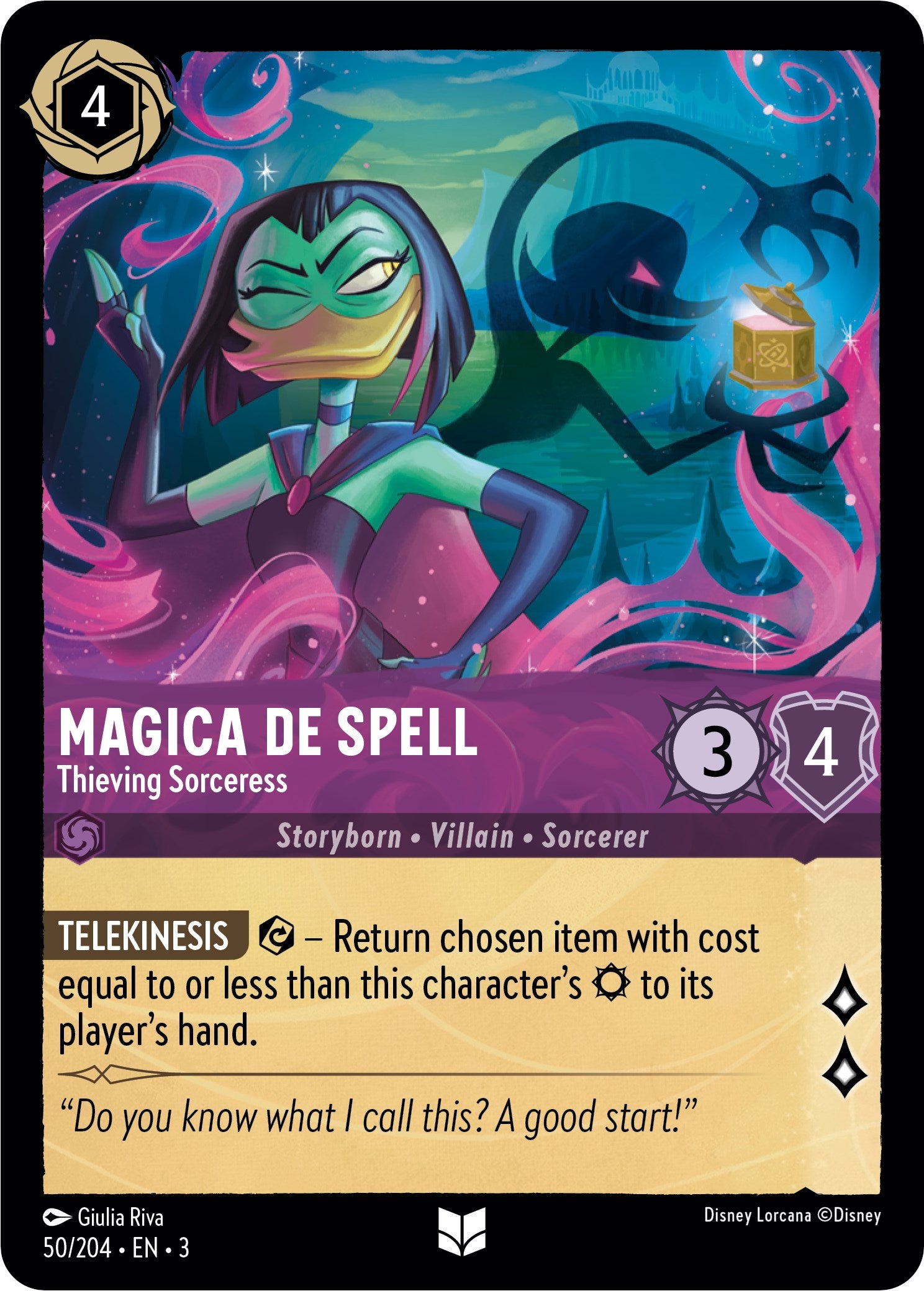 Magica De Spell - Thieving Sorceress (50/204) [Into the Inklands] Lorcana Single Disney    | Red Claw Gaming
