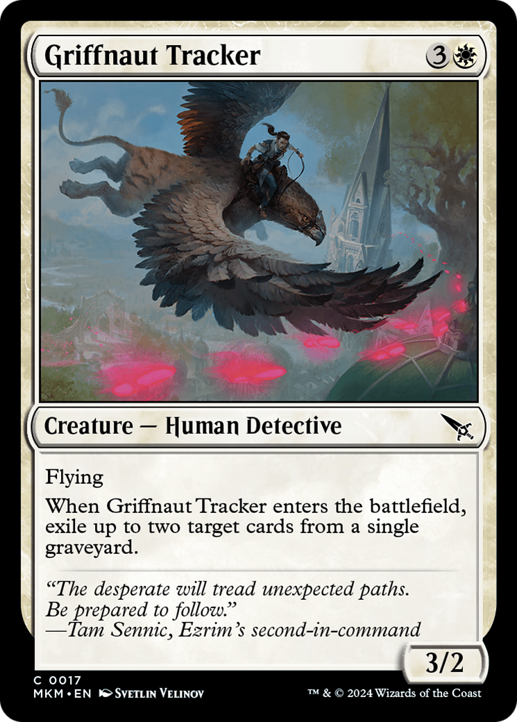 Griffnaut Tracker [Murders at Karlov Manor] MTG Single Magic: The Gathering    | Red Claw Gaming