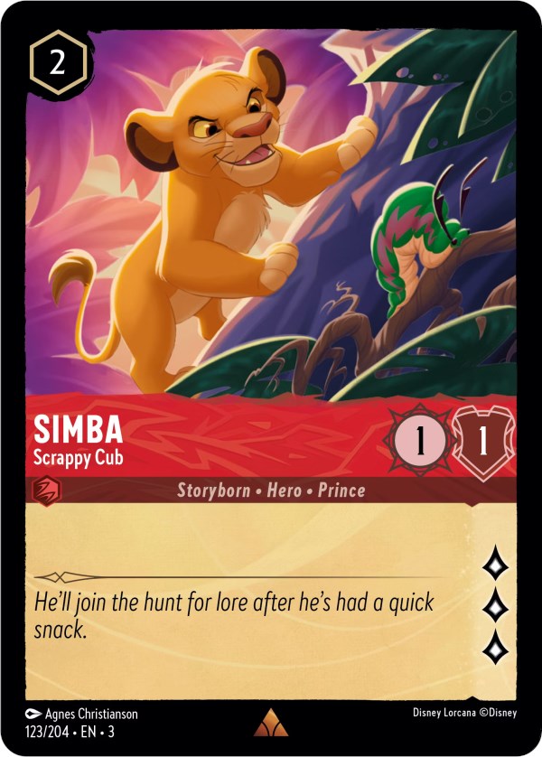 Simba - Scrappy Cub (123/204) [Into the Inklands] Lorcana Single Disney    | Red Claw Gaming