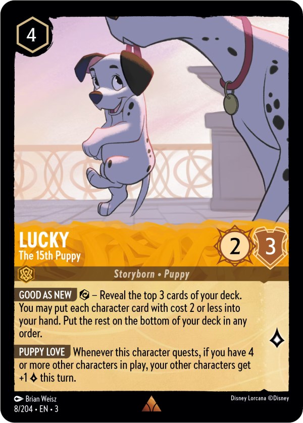 Lucky - The 15th Puppy (8/204) [Into the Inklands] Lorcana Single Disney    | Red Claw Gaming
