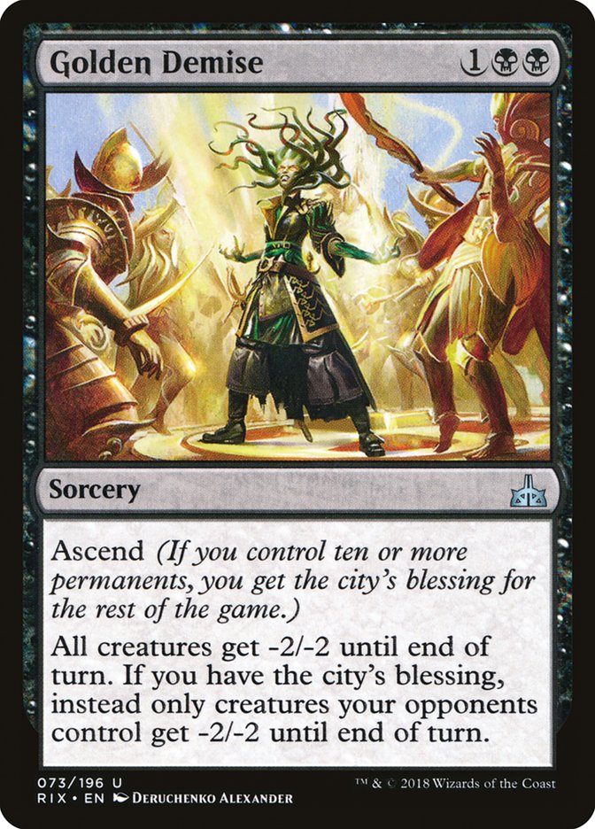 Golden Demise [Rivals of Ixalan] MTG Single Magic: The Gathering | Red Claw Gaming