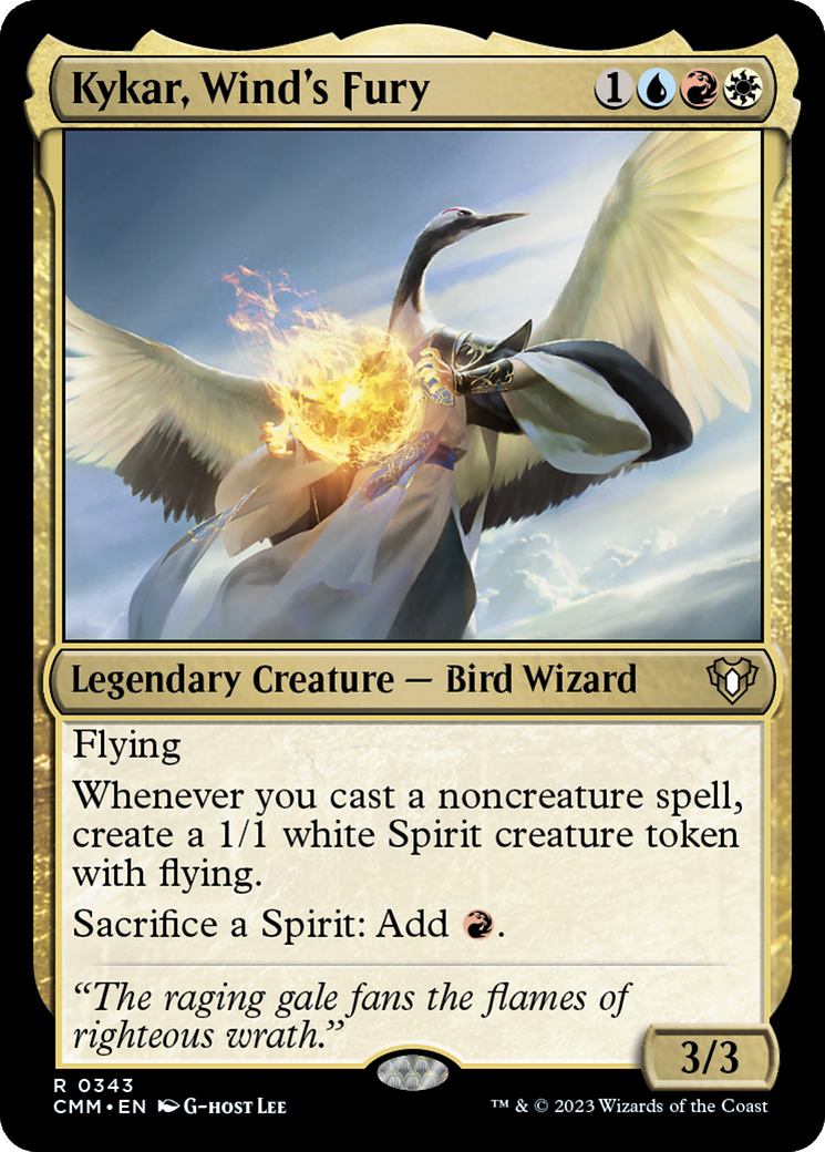 Kykar, Wind's Fury [Commander Masters] MTG Single Magic: The Gathering | Red Claw Gaming