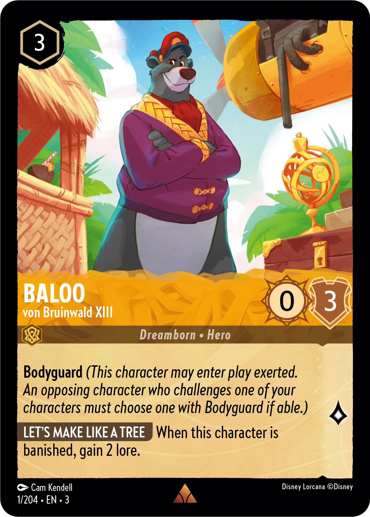 Baloo - von Bruinwald XIII (1/204) [Into the Inklands] Lorcana Single Disney    | Red Claw Gaming