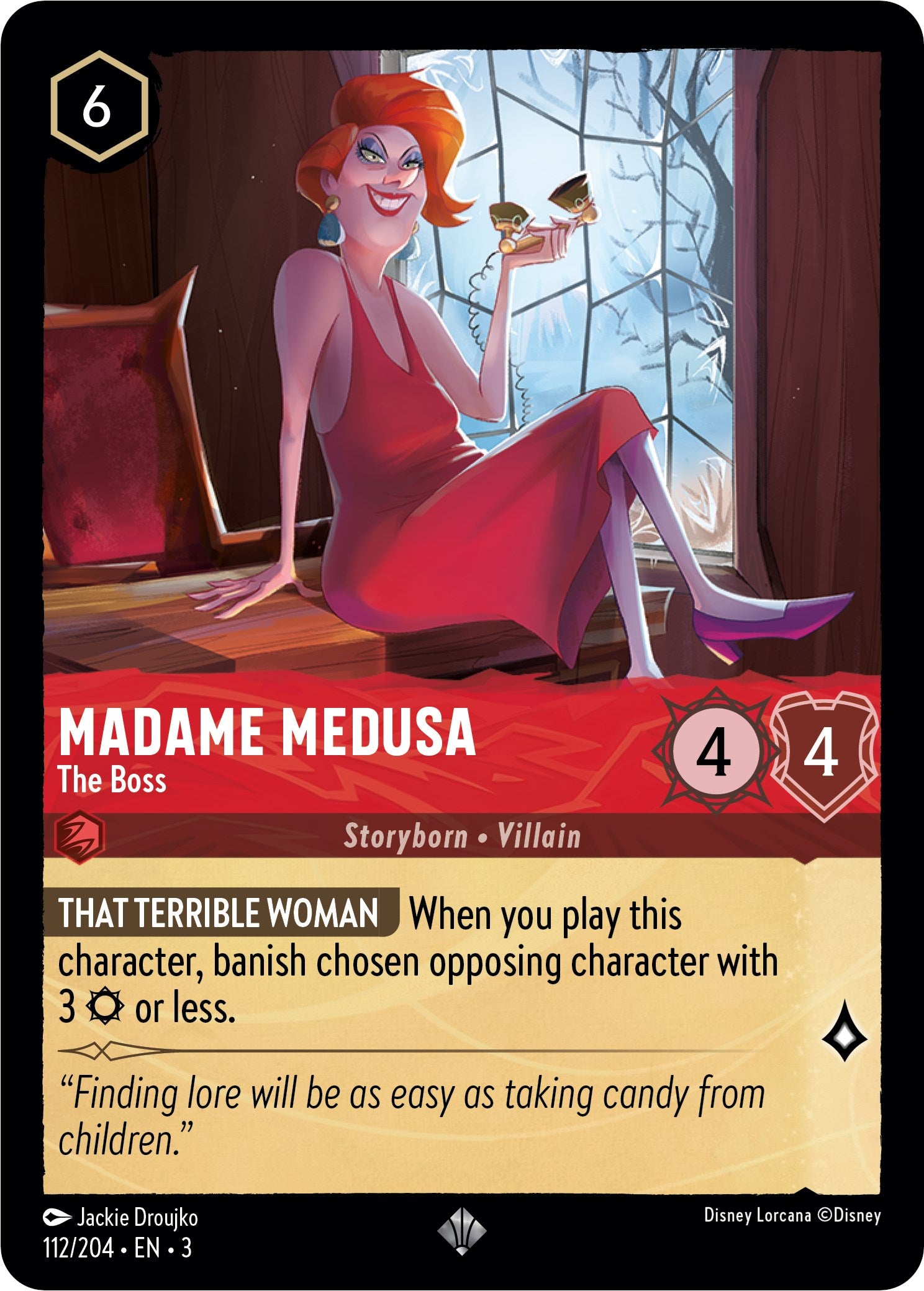 Madame Medusa - The Boss (112/204) [Into the Inklands] Lorcana Single Disney    | Red Claw Gaming