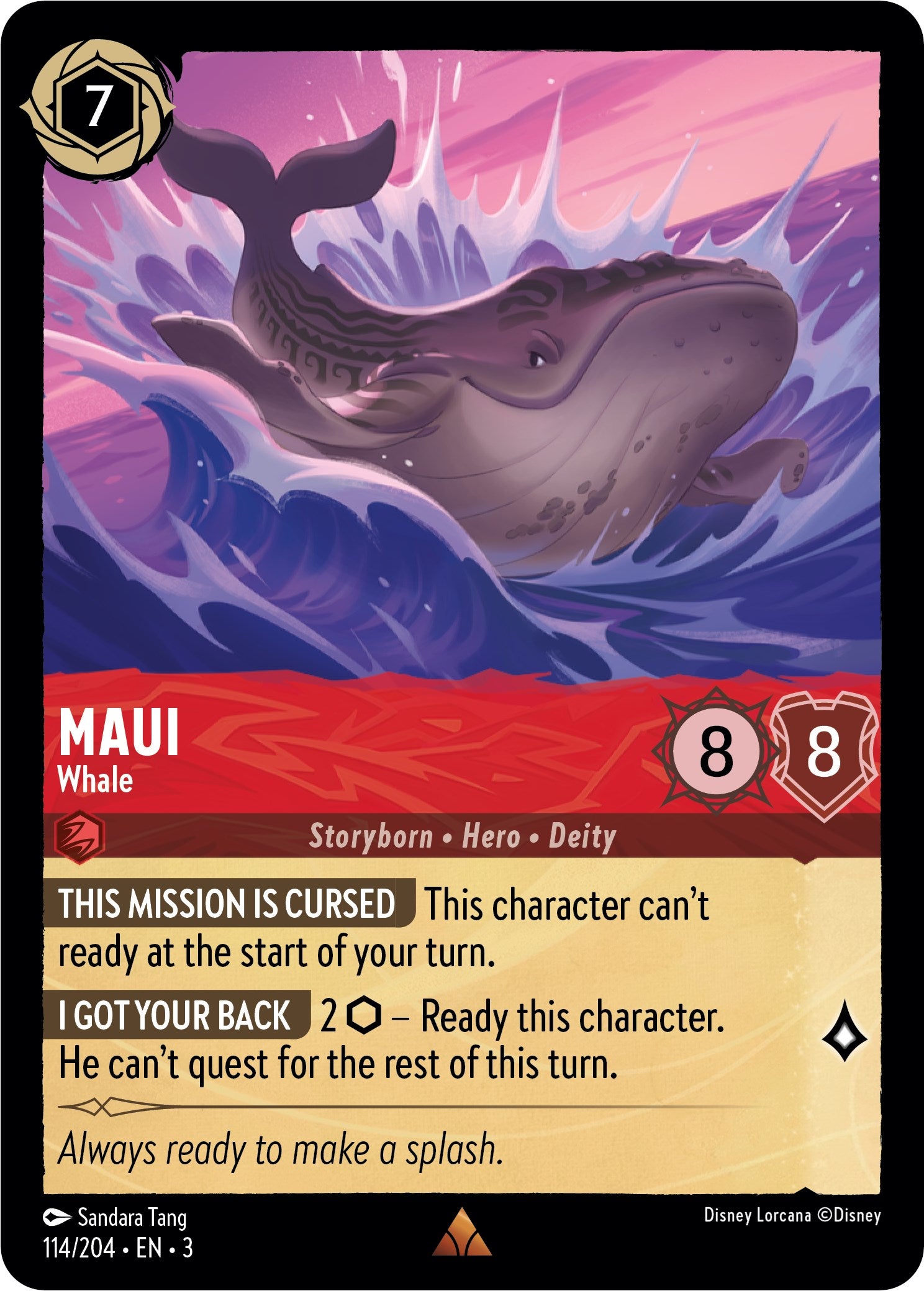 Maui - Whale (114//204) [Into the Inklands] Lorcana Single Disney    | Red Claw Gaming
