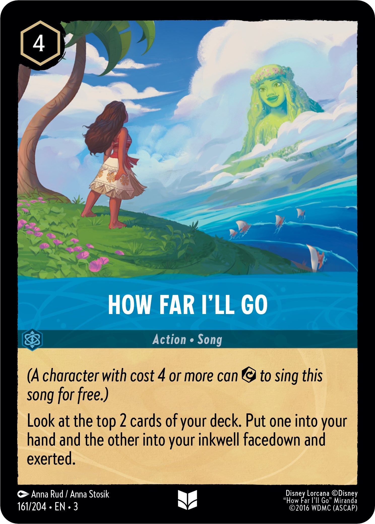 How Far I'll Go (161/204) [Into the Inklands] Lorcana Single Disney    | Red Claw Gaming