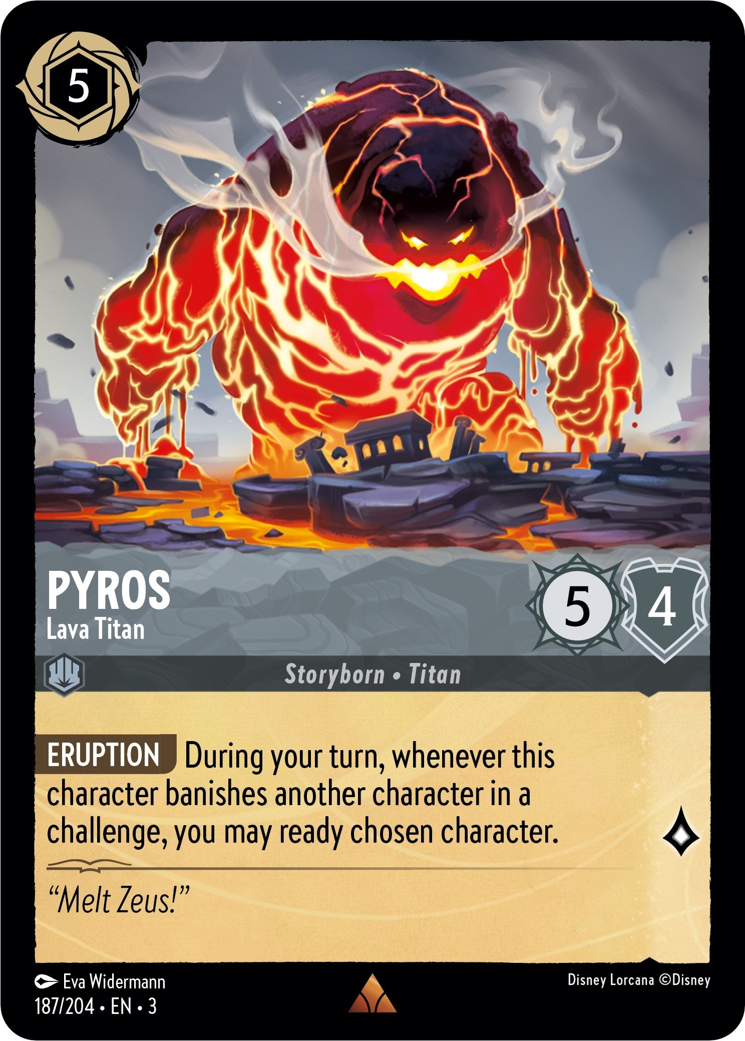 Pyros - Lava Titan (187/204) [Into the Inklands] Lorcana Single Disney    | Red Claw Gaming