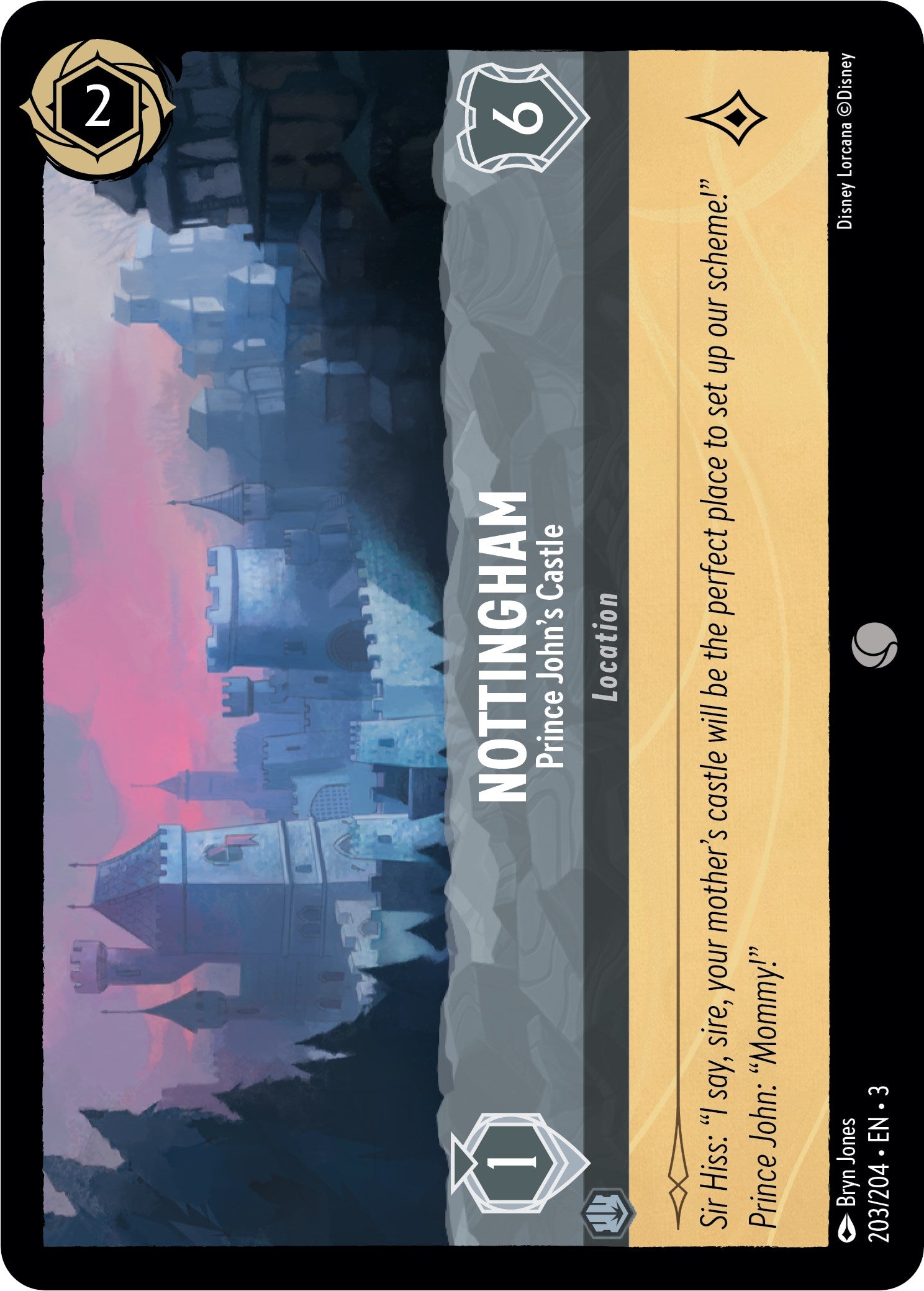 Nottingham - Prince John's Castle (203/204) [Into the Inklands] Lorcana Single Disney    | Red Claw Gaming