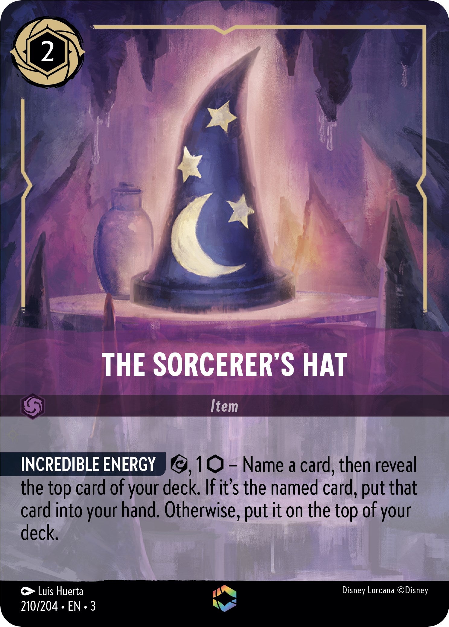 The Sorcerer's Hat (Alternate Art) (210/204) [Into the Inklands] Lorcana Single Disney    | Red Claw Gaming