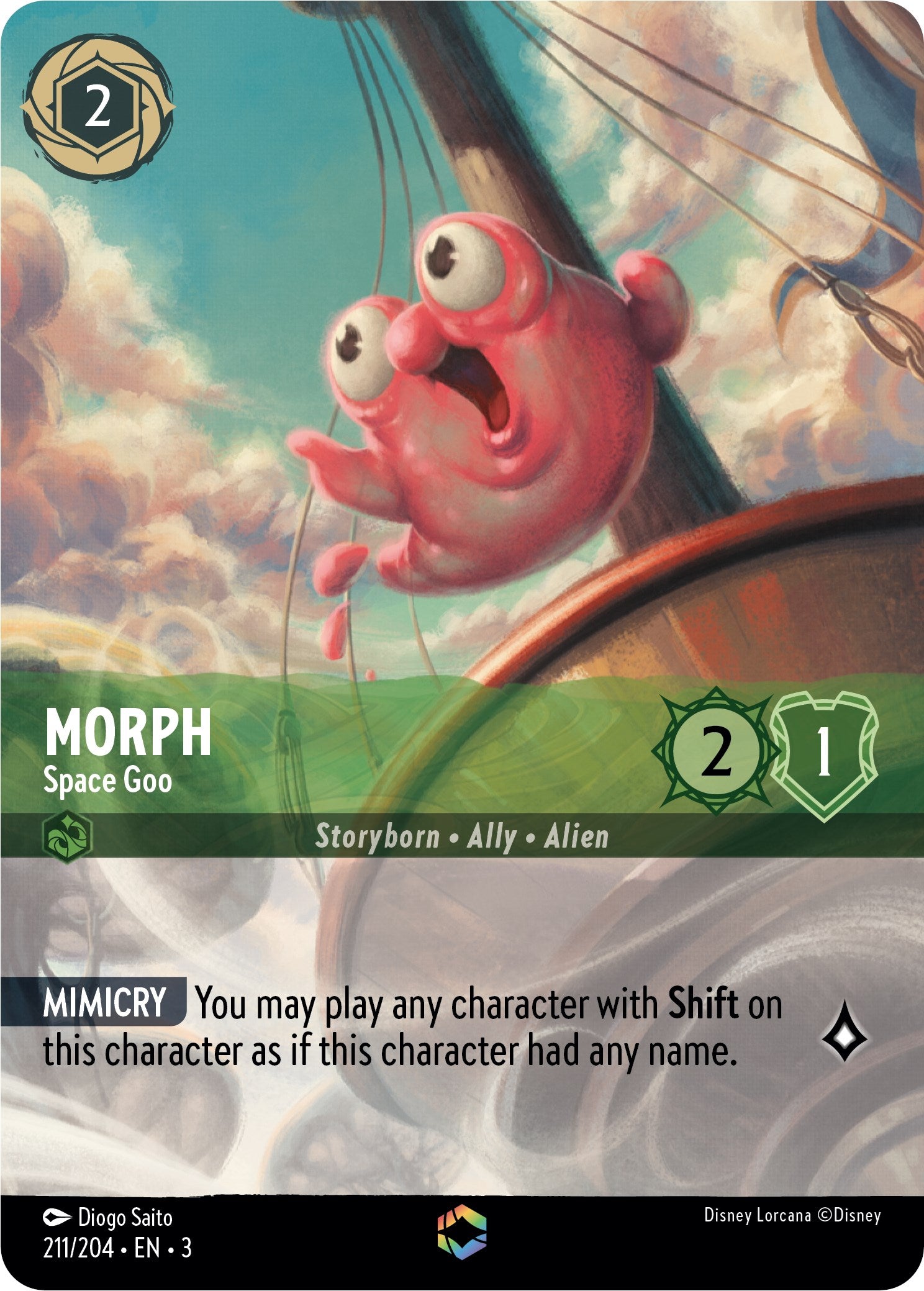 Morph - Space Goo (Alternate Art) (211/204) [Into the Inklands] Lorcana Single Disney    | Red Claw Gaming