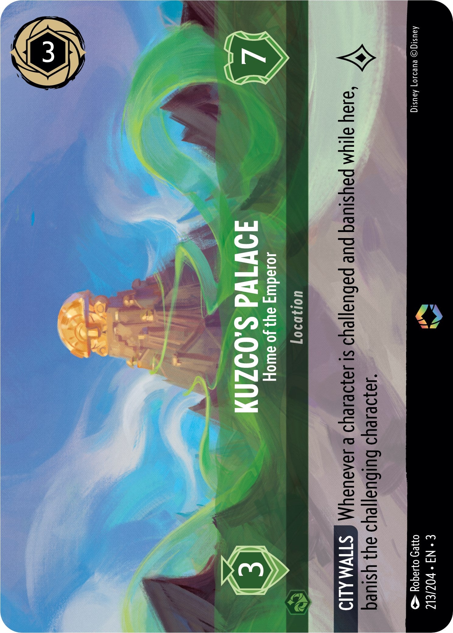 Kuzco's Palace - Home of the Emperor (Alternate Art) (213/204) [Into the Inklands] Lorcana Single Disney    | Red Claw Gaming