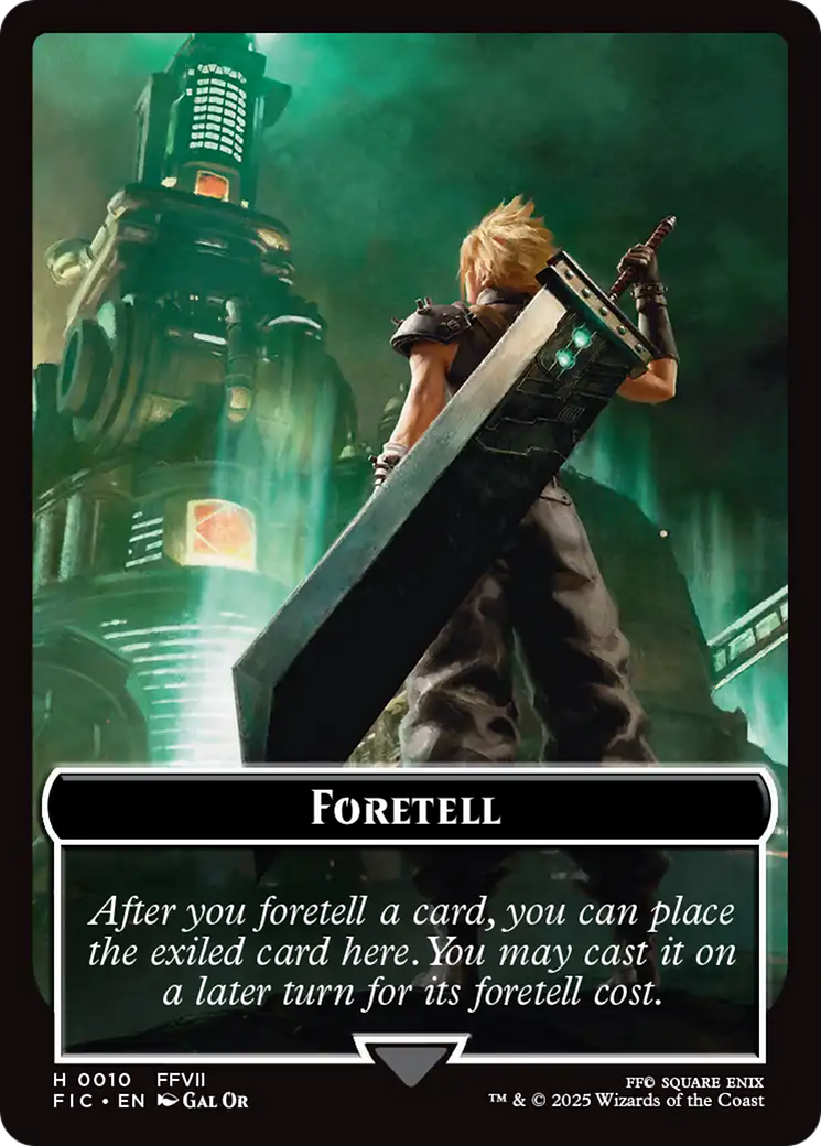 Foretell // Treasure Double-Sided Token [FINAL FANTASY Commander Tokens] MTG Single Magic: The Gathering | Red Claw Gaming