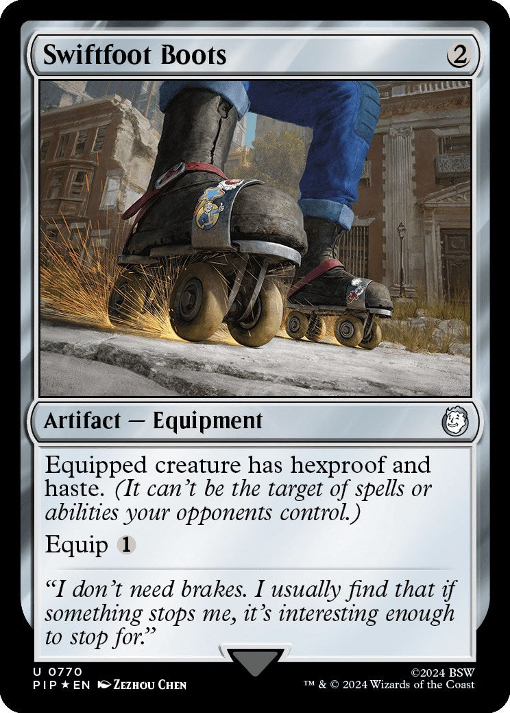 Swiftfoot Boots (Surge Foil) [Fallout] MTG Single Magic: The Gathering | Red Claw Gaming
