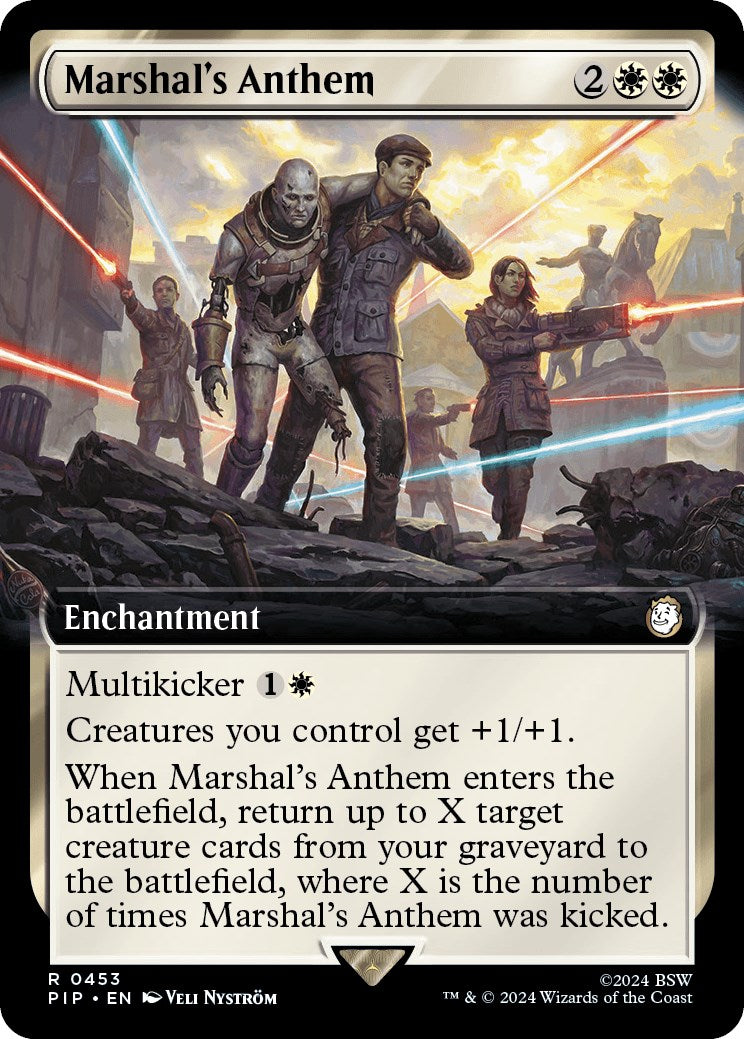 Marshal's Anthem (Extended Art) [Fallout] MTG Single Magic: The Gathering | Red Claw Gaming