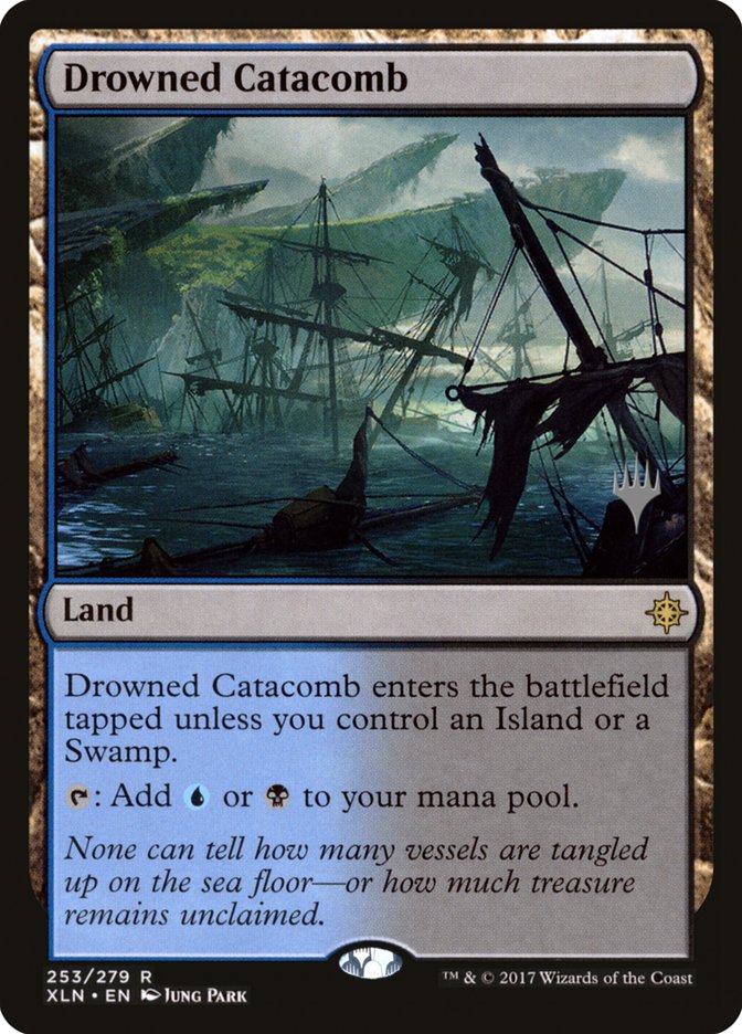 Drowned Catacomb (Promo Pack) [Ixalan Promos] MTG Single Magic: The Gathering | Red Claw Gaming