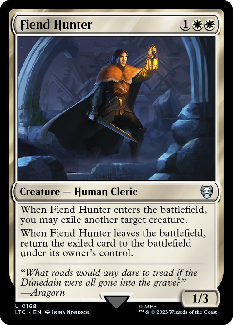 Fiend Hunter [The Lord of the Rings: Tales of Middle-Earth Commander] MTG Single Magic: The Gathering | Red Claw Gaming