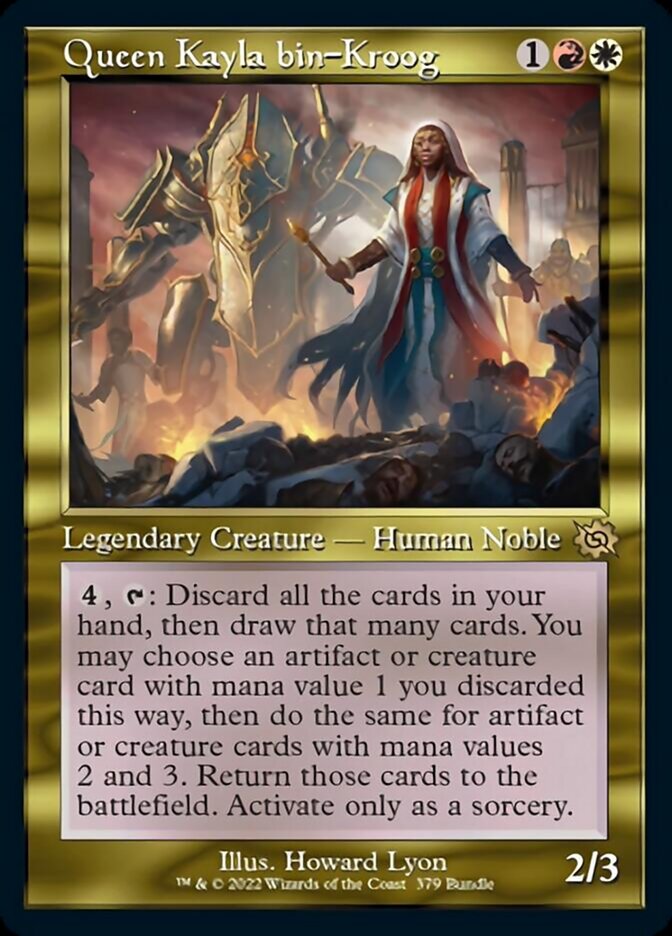 Queen Kayla bin-Kroog (Retro) (Bundle) [The Brothers' War] MTG Single Magic: The Gathering | Red Claw Gaming