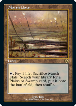 Marsh Flats (Retro Foil Etched) [Modern Horizons 2] MTG Single Magic: The Gathering    | Red Claw Gaming